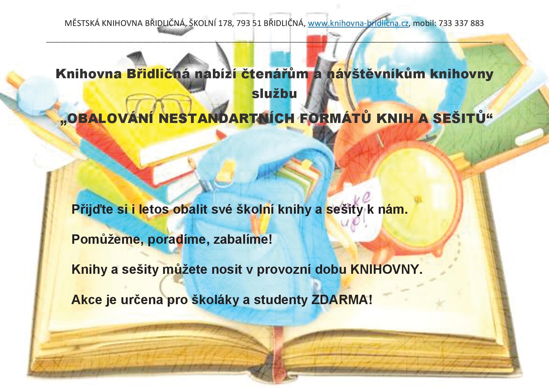 8. strana MĚSTSKÁ KNIHOVNA BŘIDLIČNÁ