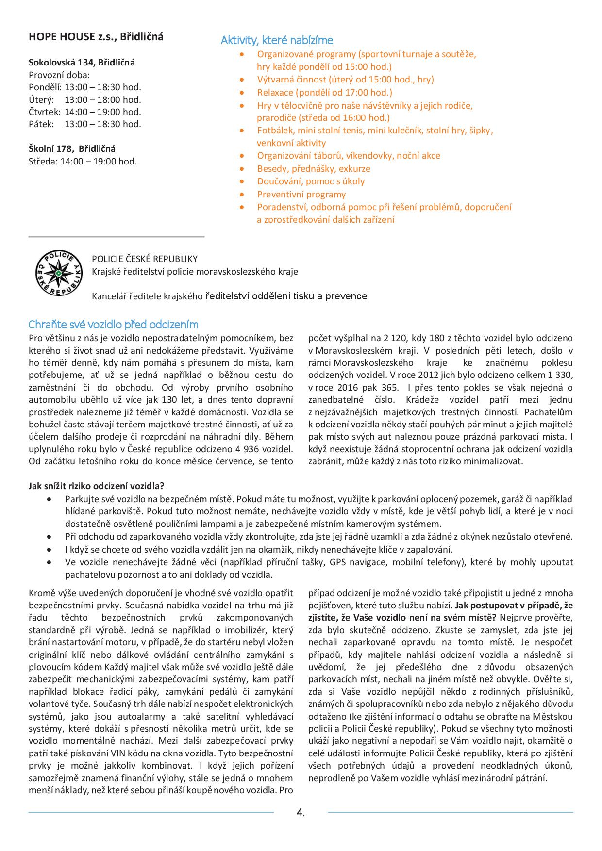 MĚSTSKÉ INFO WEB ZÁŘÍ4