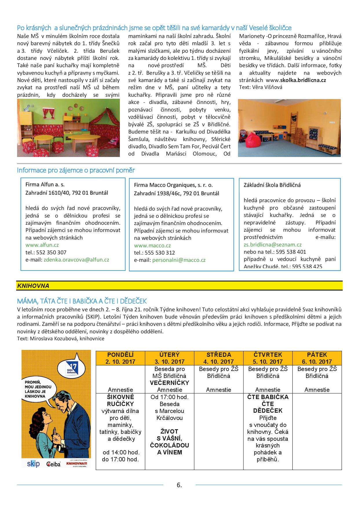 MĚSTSKÉ INFO WEB ZÁŘÍ6