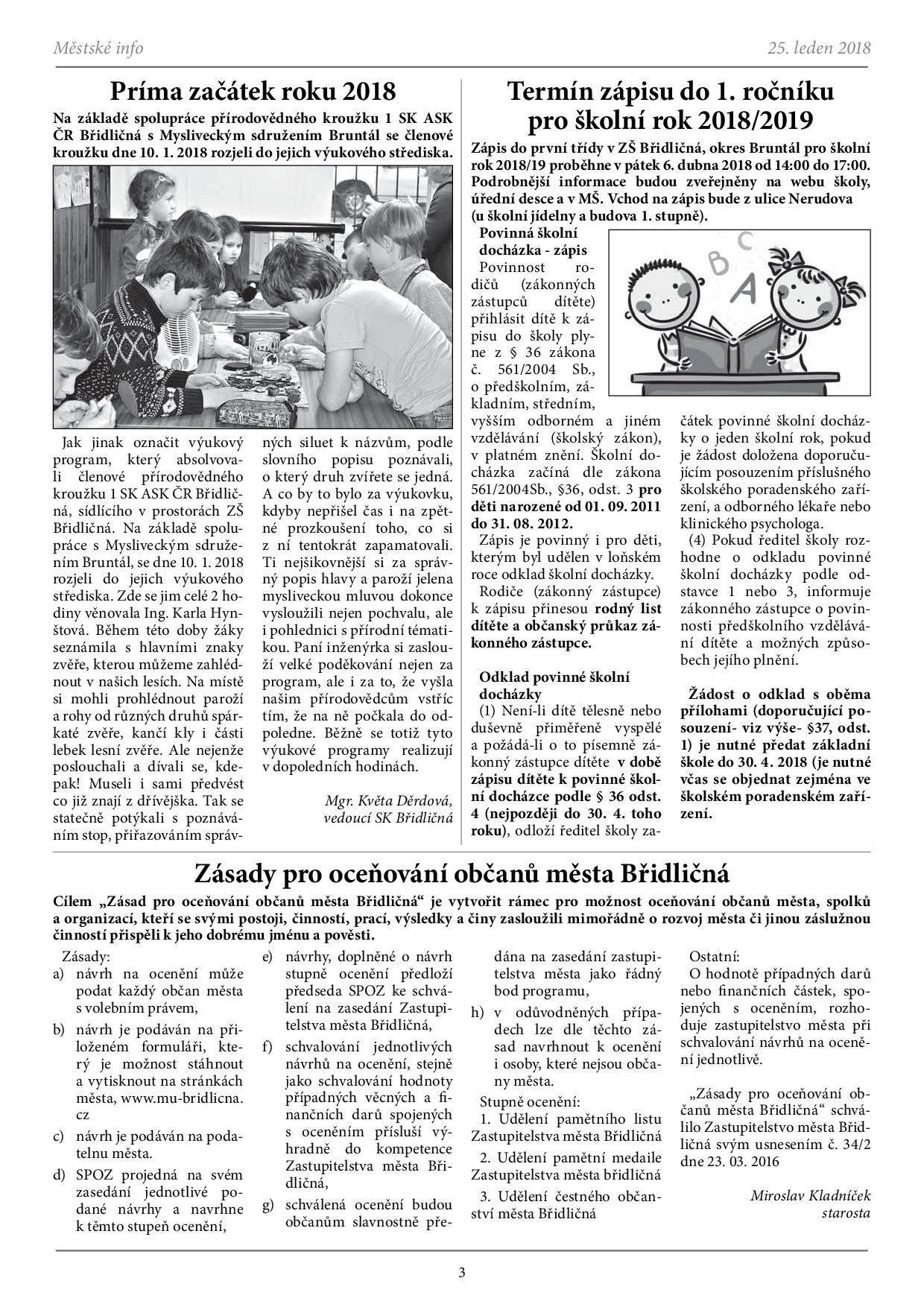 Info Břidličná leden 20183