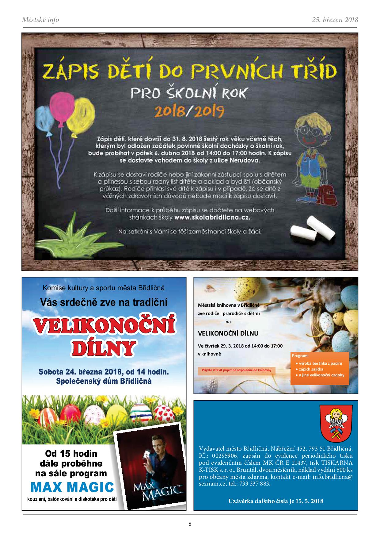 info březen 20188